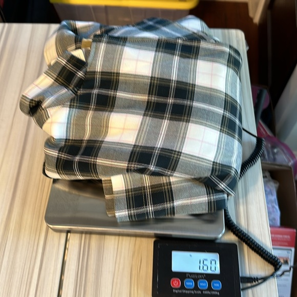 Free People Women’s Freddie Longline Blazer Plaid (Black, White, Grey, Pink) SM - Picture 12 of 14